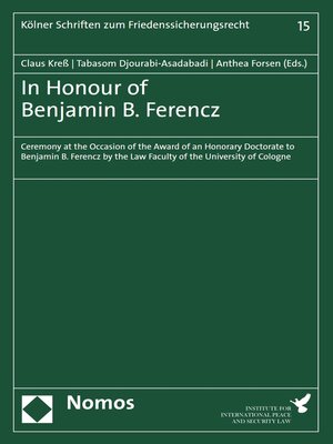 cover image of In Honour of Benjamin B. Ferencz
